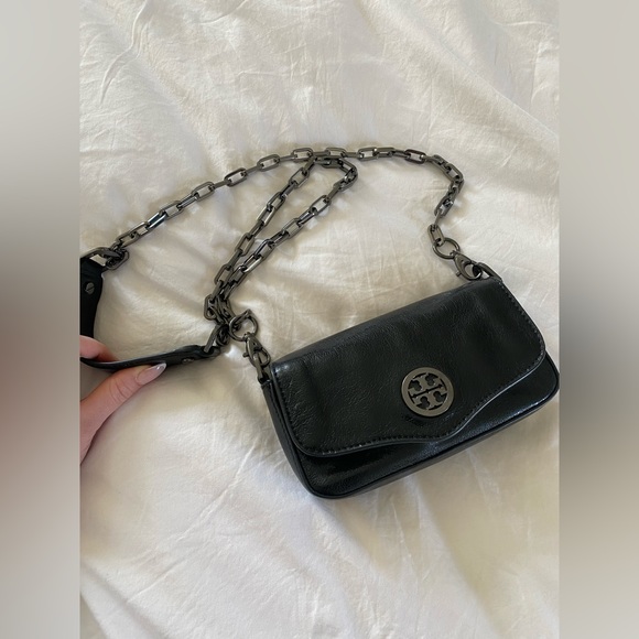 Tory Burch Chain Mini Purse / Clutch in Black - Excellent - Picture 3 of 13